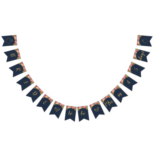 #Daysのブライダルシャワーの旗にある花嫁 バンティングフラッグ (全)