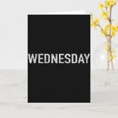 Days Of The Week Series Wednesday Distressed  カード (黄色い花)