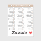 Days of the week sticker sheet シール (シート)