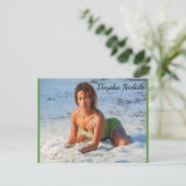 Daysha Nichole McGinnis、ビーチ、はがき ポストカード (スタンド正面)
