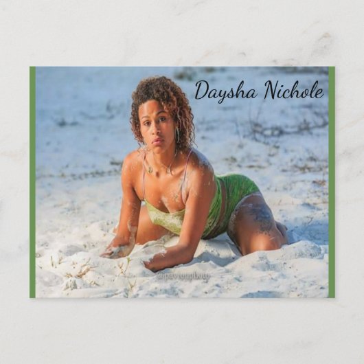Daysha Nichole McGinnis、ビーチ、はがき ポストカード (正面)