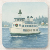 Daytime Ferry Christmas Card コースター (正面)