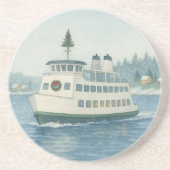Daytime Ferry Christmas Card コースター (正面)