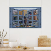 Daytime Las Vegas Strip 6ウィンドウポスター ポスター (キッチン)