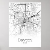 Dayton Map - Ohio - City Map Poster ポスター (正面)