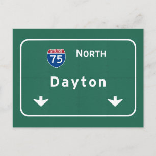 Dayton Ohio oh Interstate Highway Freeway : ポストカード