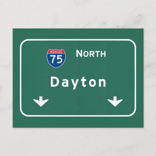 Dayton Ohio oh Interstate Highway Freeway : ポストカード (正面)