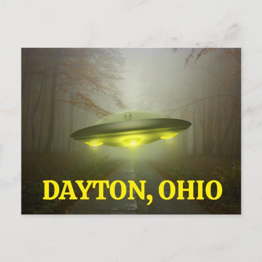 DAYTON, OHIO SPACESHIP UFOはがき ポストカード (正面)