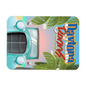 Daytonaビーチ，フロリダUSAヴィンテージ旅行ポスター マグネット (横)