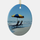 Daytona Beachのビーチチェア セラミックオーナメント (右)