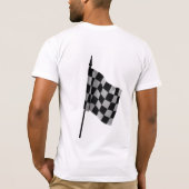 Daytona Beachの高速自動車道路のレーサーメンズTシャツ Tシャツ (裏面)