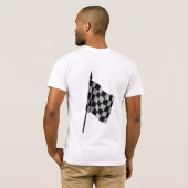 Daytona Beachの高速自動車道路のレーサーメンズTシャツ Tシャツ (裏面フル)