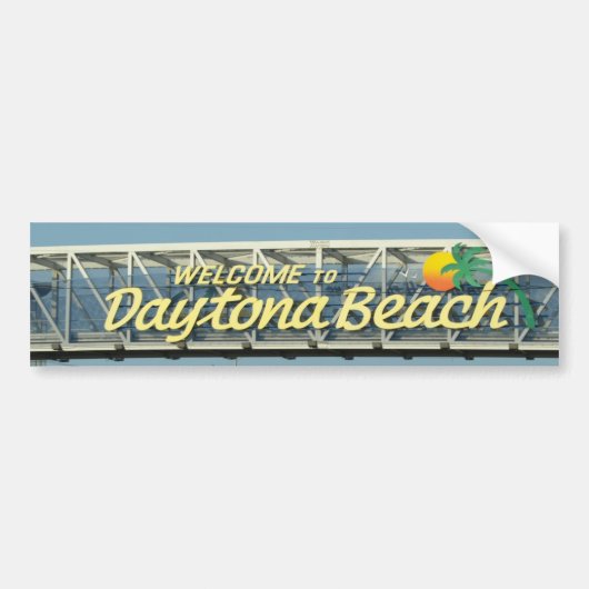 Daytona Beachへの歓迎 バンパーステッカー (正面)