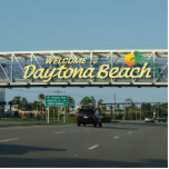 Daytona Beachへの歓迎 写真彫刻マグネット<br><div class="desc">Ahhh海岸のフロリダのこのすばらしい町の記憶! 素晴らしい場所、Daytona Beach。</div>