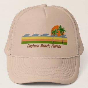 Daytona BeachフロリダのレトロのTシャツ キャップ