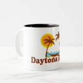 Daytona Beach。 ツートーンマグカップ (正面左)