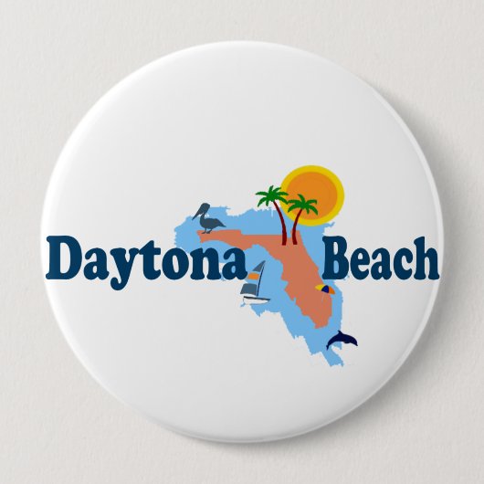 Daytona Beach。 缶バッジ (正面)