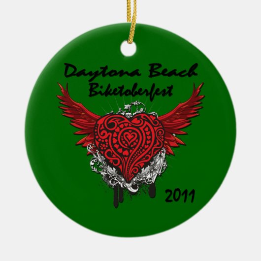 Daytona Beach Biktoberfest 2011のオーナメント セラミックオーナメント (正面)