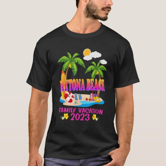 Daytona Beach Family Vacation Summer Beach Matchin Tシャツ (正面)