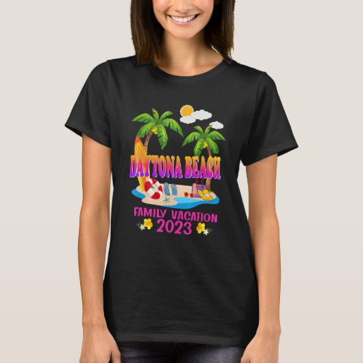 Daytona Beach Family Vacation Summer Beach Matchin Tシャツ (正面)
