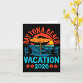 Daytona Beach Florida 2026 Family Vacation Summer  カード (黄色い花)