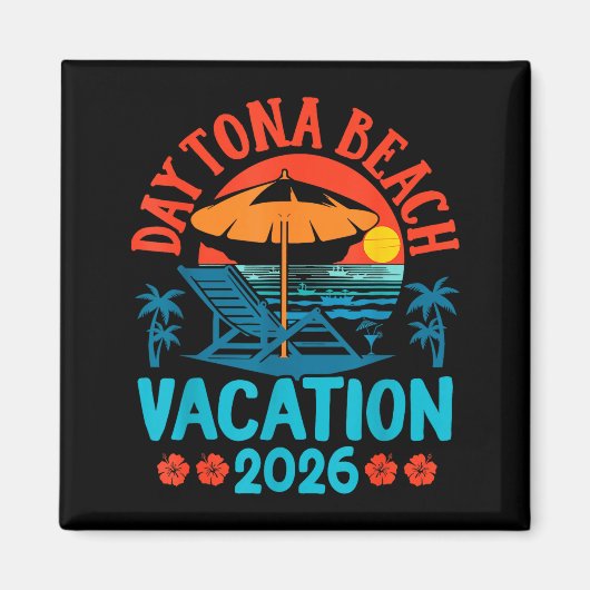 Daytona Beach Florida 2026 Family Vacation Summer  マグネット (正面)