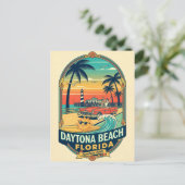 Daytona Beach Florida Retro 1950s ポストカード (スタンド正面)