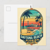 Daytona Beach Florida Retro 1950s ポストカード (正面/裏面)