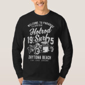 Daytona Beach Florida Retro Hotrod Surf  13 Tシャツ (正面)