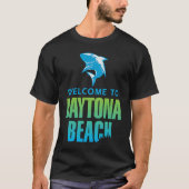 Daytona Beach Florida Shark Bite Tシャツ (正面)