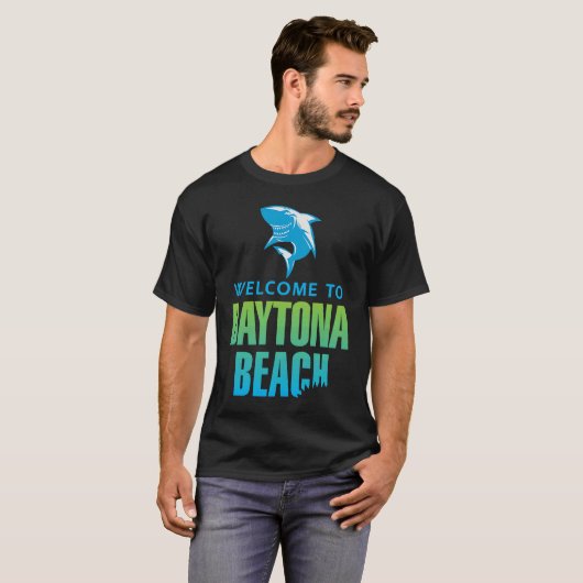 Daytona Beach Florida Shark Bite Tシャツ (正面フル)