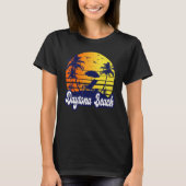 Daytona Beach Florida Sunset Beach Retro Tシャツ (正面)