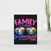 Daytona Beach Florida Vacation 2026 Matching Famil カード (正面)