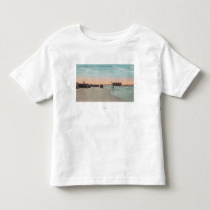 Daytona、FL -車が付いているビーチの眺め及び トドラーTシャツ