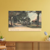 Daytona, Florida -ビーチ通りの表示 キャンバスプリント (インサイチュ (リビング))