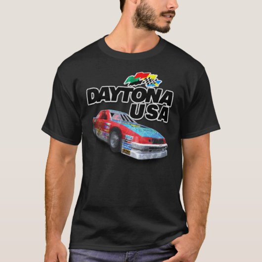 Daytona USAカー動揺してゴクラシックTシャツ Tシャツ (正面)