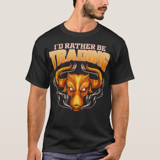 Daytrader Bull Trader Stock Trading Tシャツ (正面)