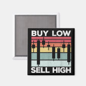 Daytrading Buy low sell high Candlesticks  マグネット (正面/裏面)