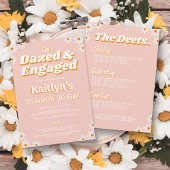 Dazed & Engaged グルービーな70年代バチェラー・パーティー・プラン 招待状