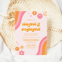 Dazed & Engaged ピンクとオレンジのバチェラー・パーティー