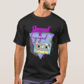Dazed Engaged Retro 90s Bride Groom Cassette Bache Tシャツ (正面)