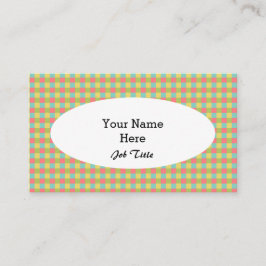 Dazle Check名刺の楕円形の白 名刺