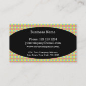 Dazle Check名刺オーバルブラック 名刺 (裏面)