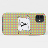 Dazzleチェック'モノグラム' iPhoneケース垂直 Case-Mate iPhoneケース (裏面(横))