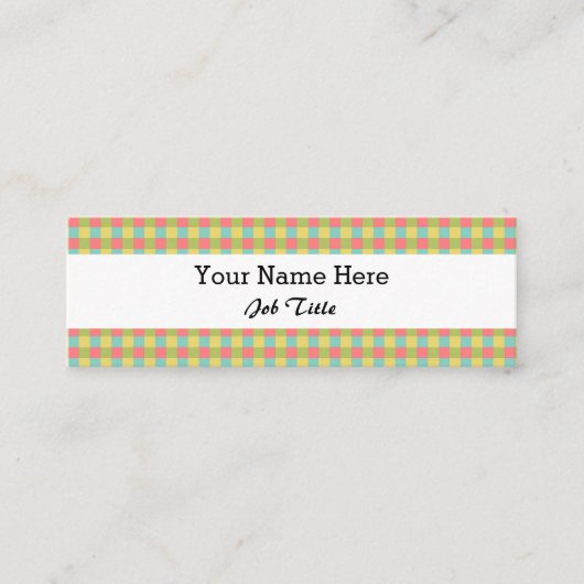 Dazzleチェック白スキニー スキニー名刺 (正面)