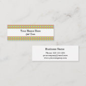 Dazzleチェック白スキニー スキニー名刺 (正面/裏面)