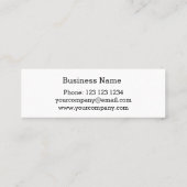 Dazzleチェック白スキニー スキニー名刺 (裏面)