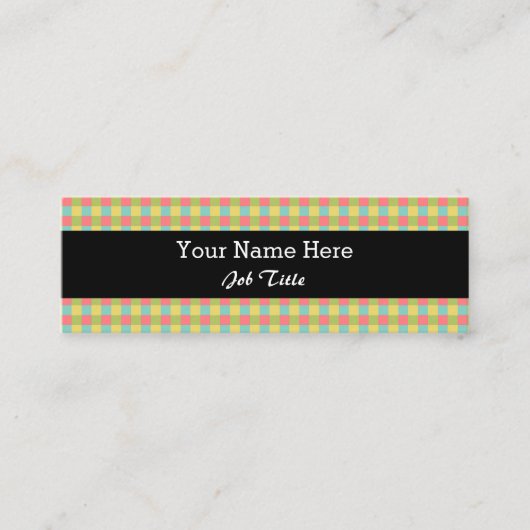 Dazzleチェック黒スキニー スキニー名刺 (正面)