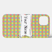 Dazzleチェック「名前」iPad Miniケース垂直 Case-Mate iPhoneケース (裏面 (横))