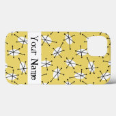 Dazzle 数々の Yellow 'Name' iPadケース Case-Mate iPhoneケース (裏面 (横))
